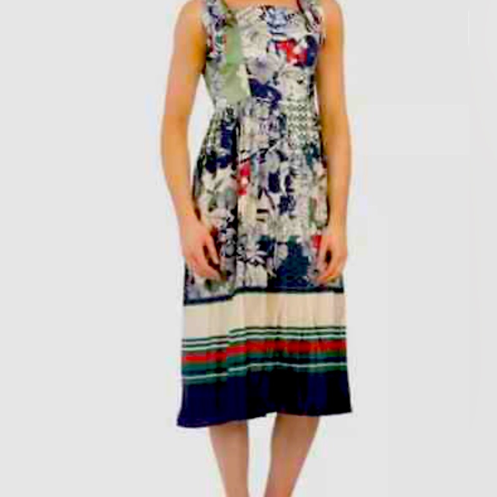 Dalia McPhee tie shoulder printed dress
